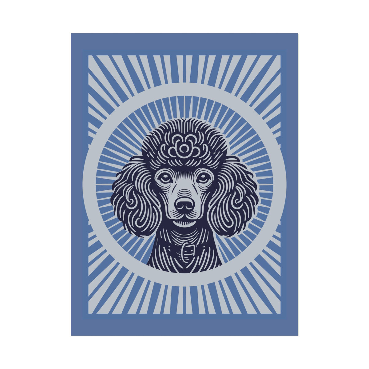 Poodle Art Print — 24" x 32" (Vertical)