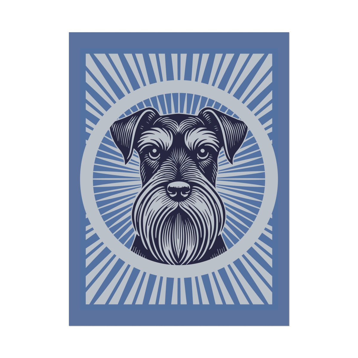 Standard Schnauzer Art Print — 18″ x 24″ (Vertical)