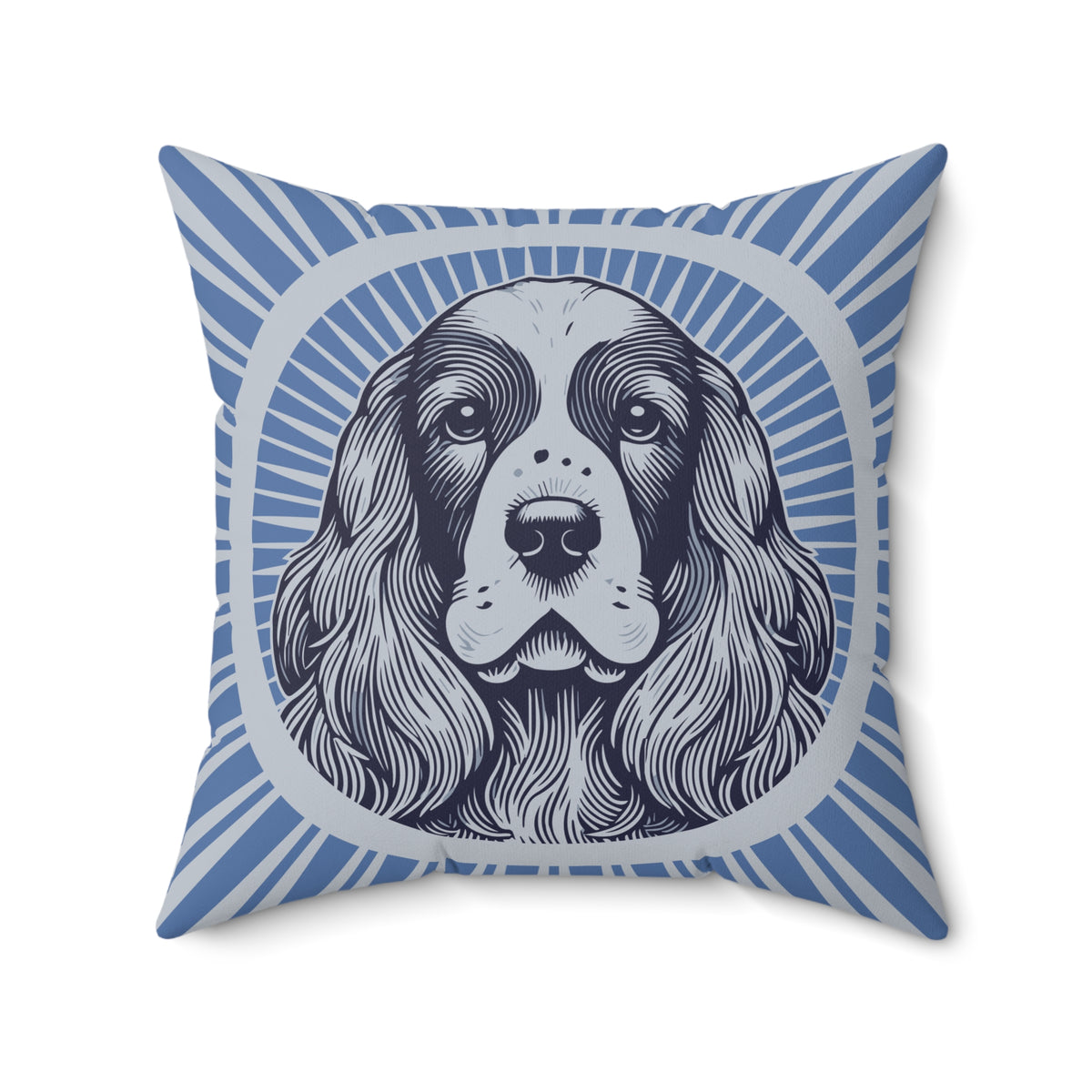 English Cocker Spaniel Pillow — 20" × 20"