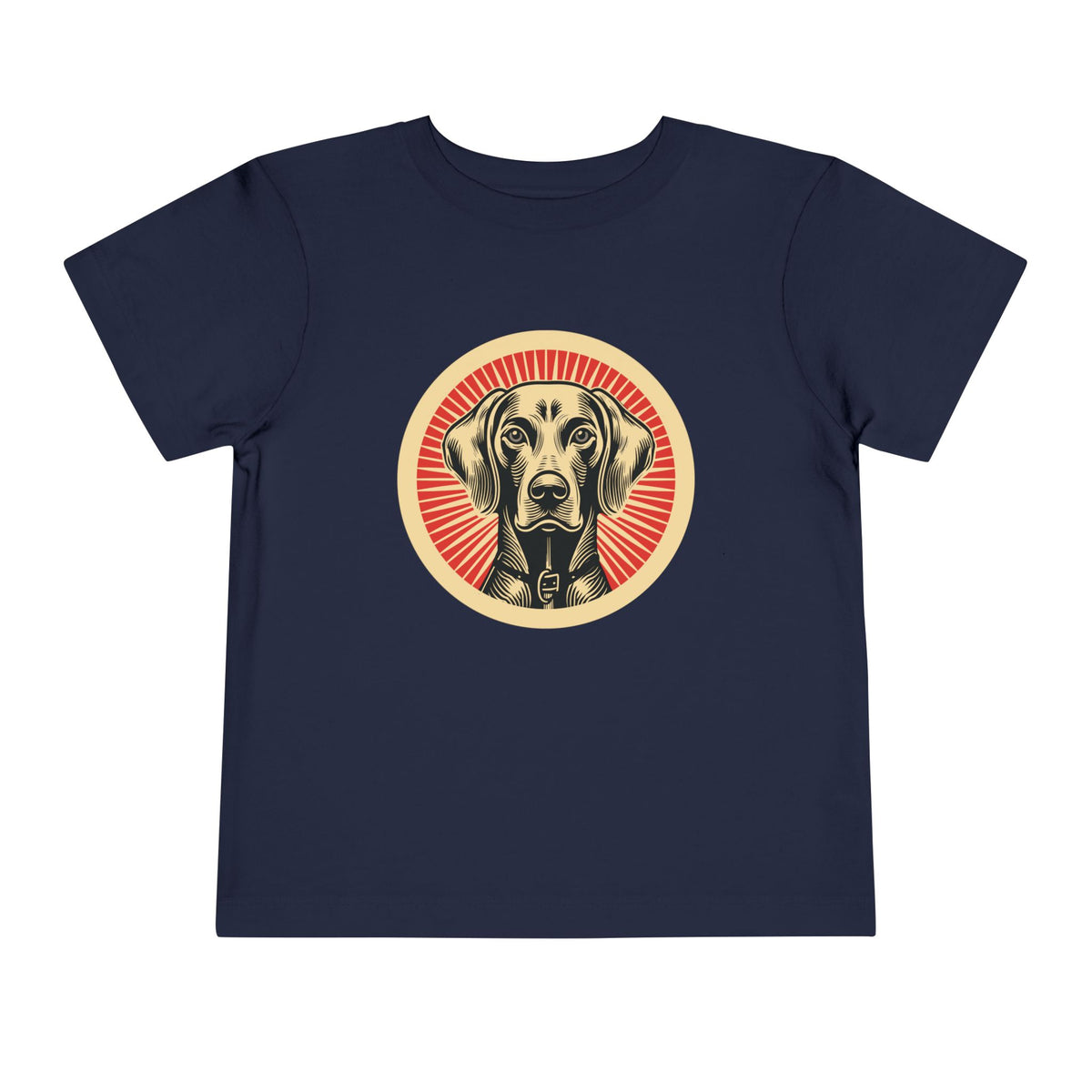 Weimaraner Toddler Tee — Navy