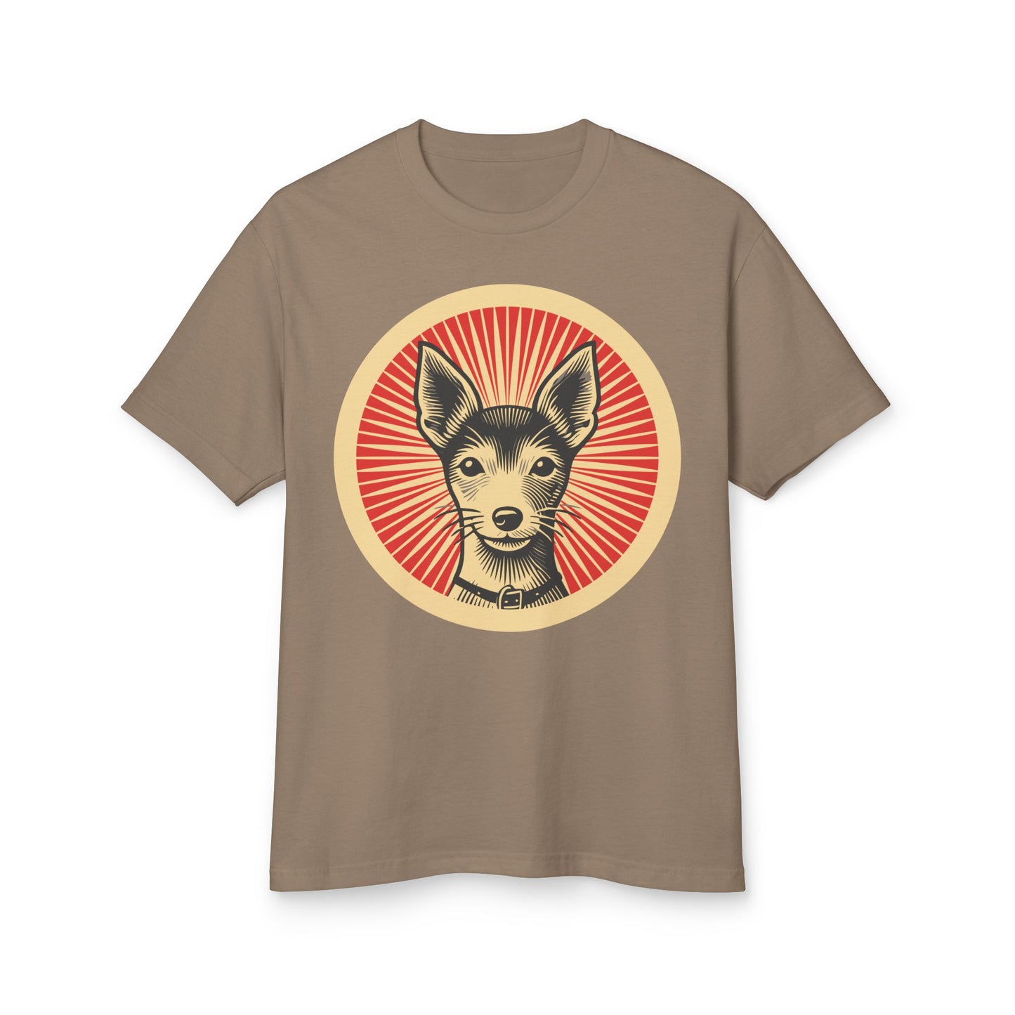 Toy Fox Terrier Heavyweight Cotton T-Shirt for Adults