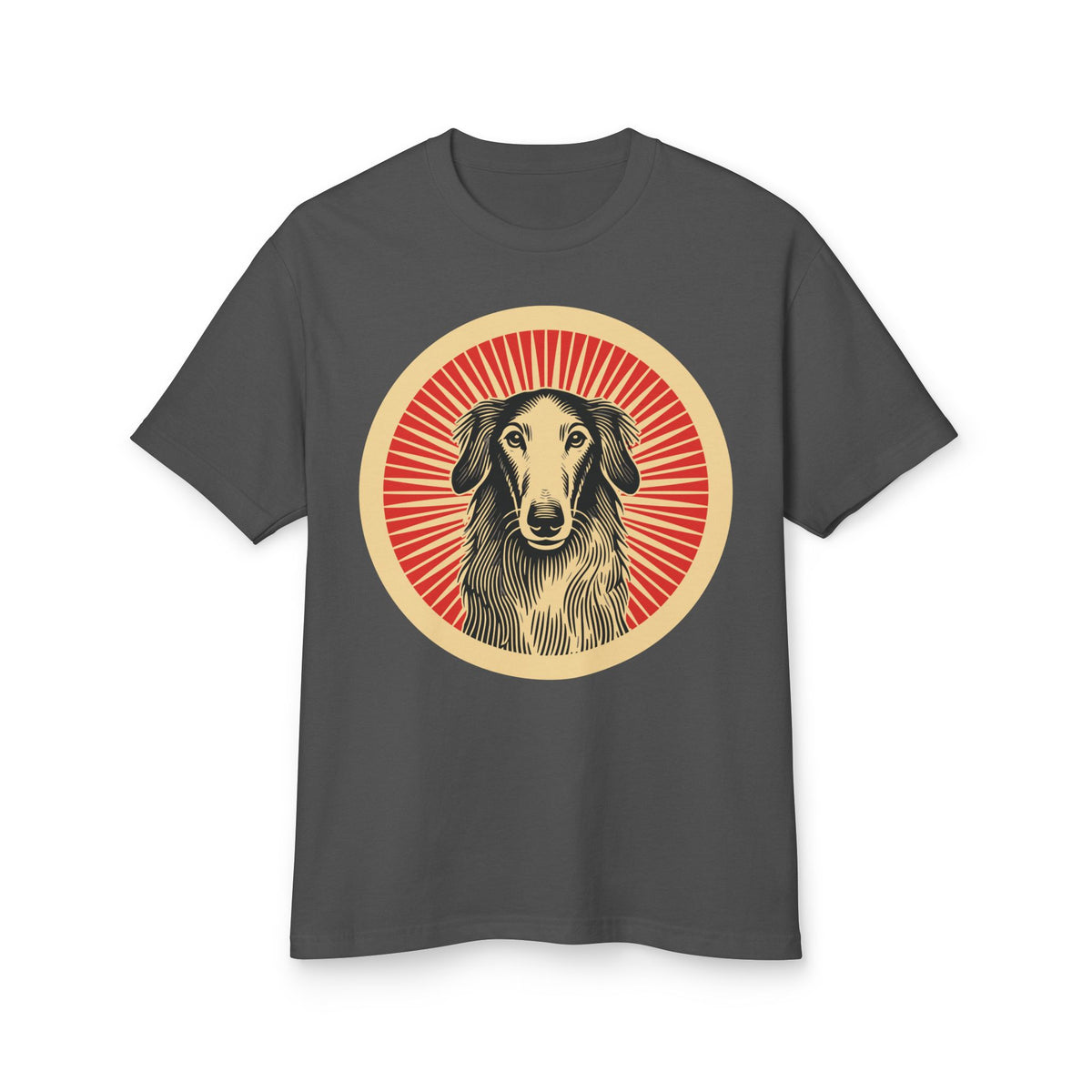 Borzoi Heavyweight Tee — Faded Black
