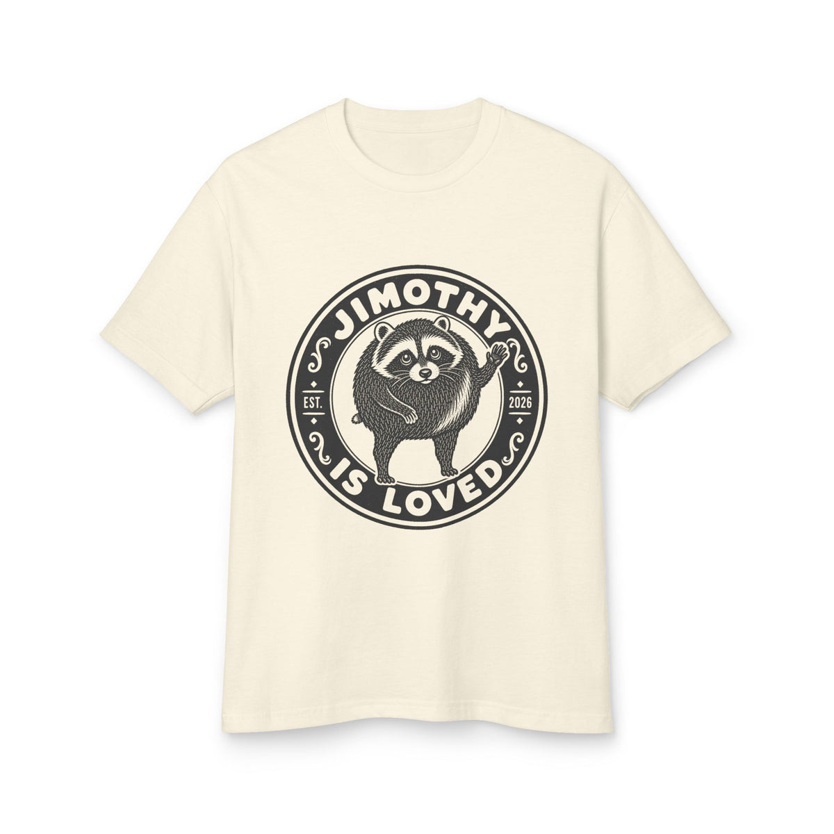 Jimothy the Round Raccoon Heavyweight Tee
