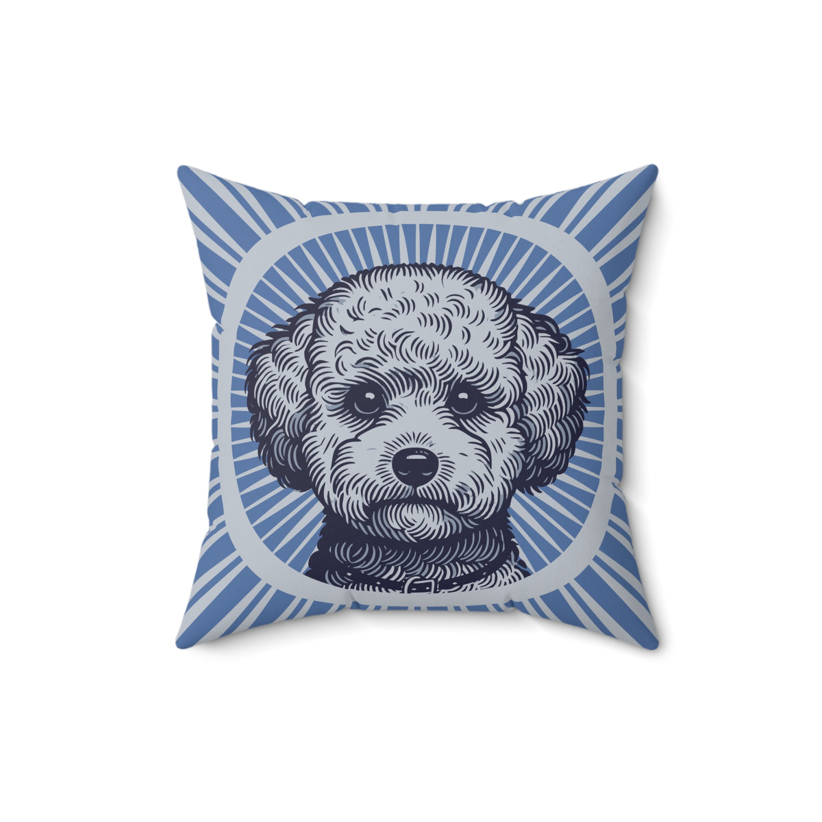 Bichon Frise Pillow — 16" × 16"