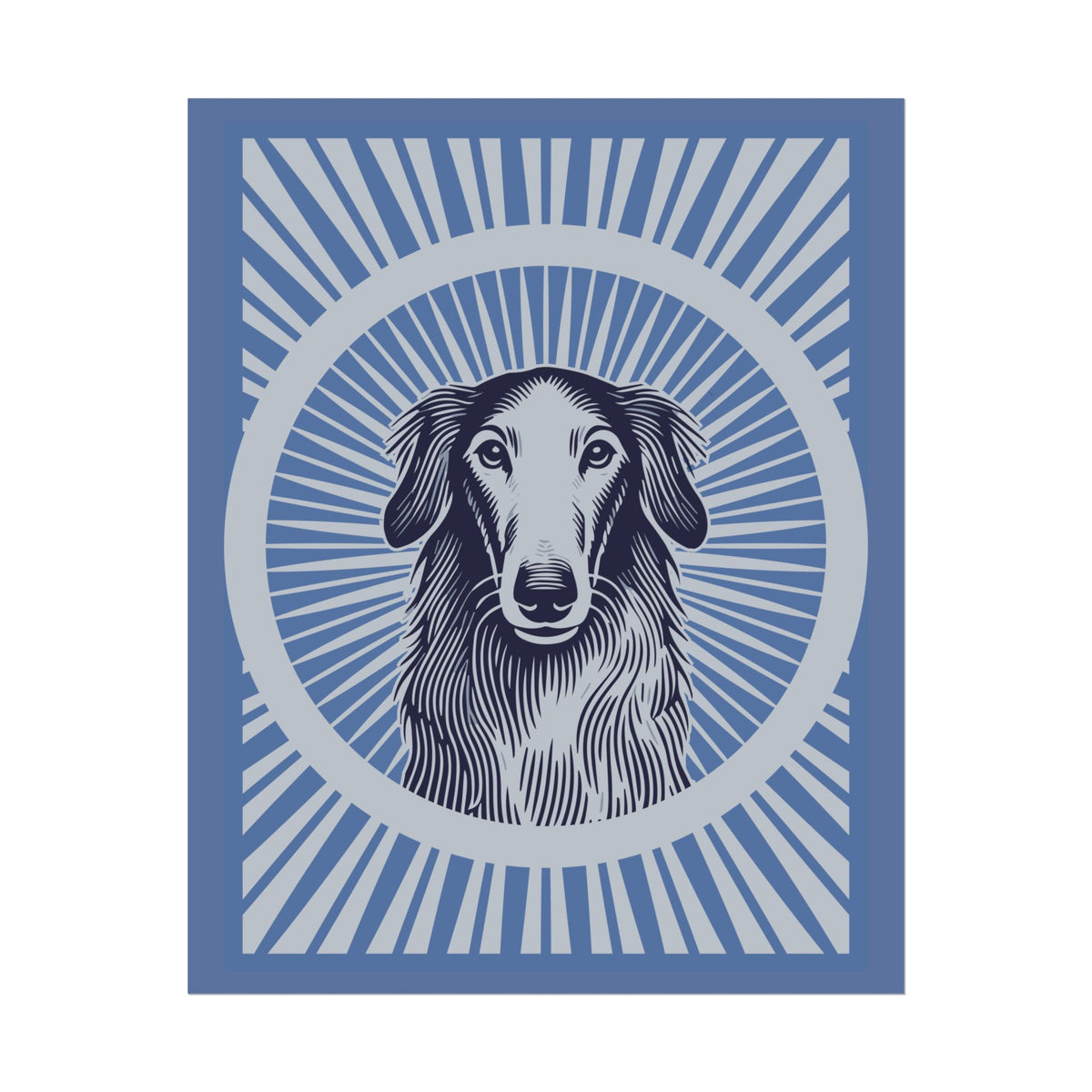Borzoi Art Print — 16" x 20" (Vertical)