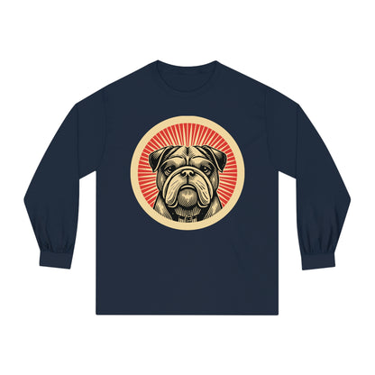 Bulldog Long Sleeve Tee for Adults