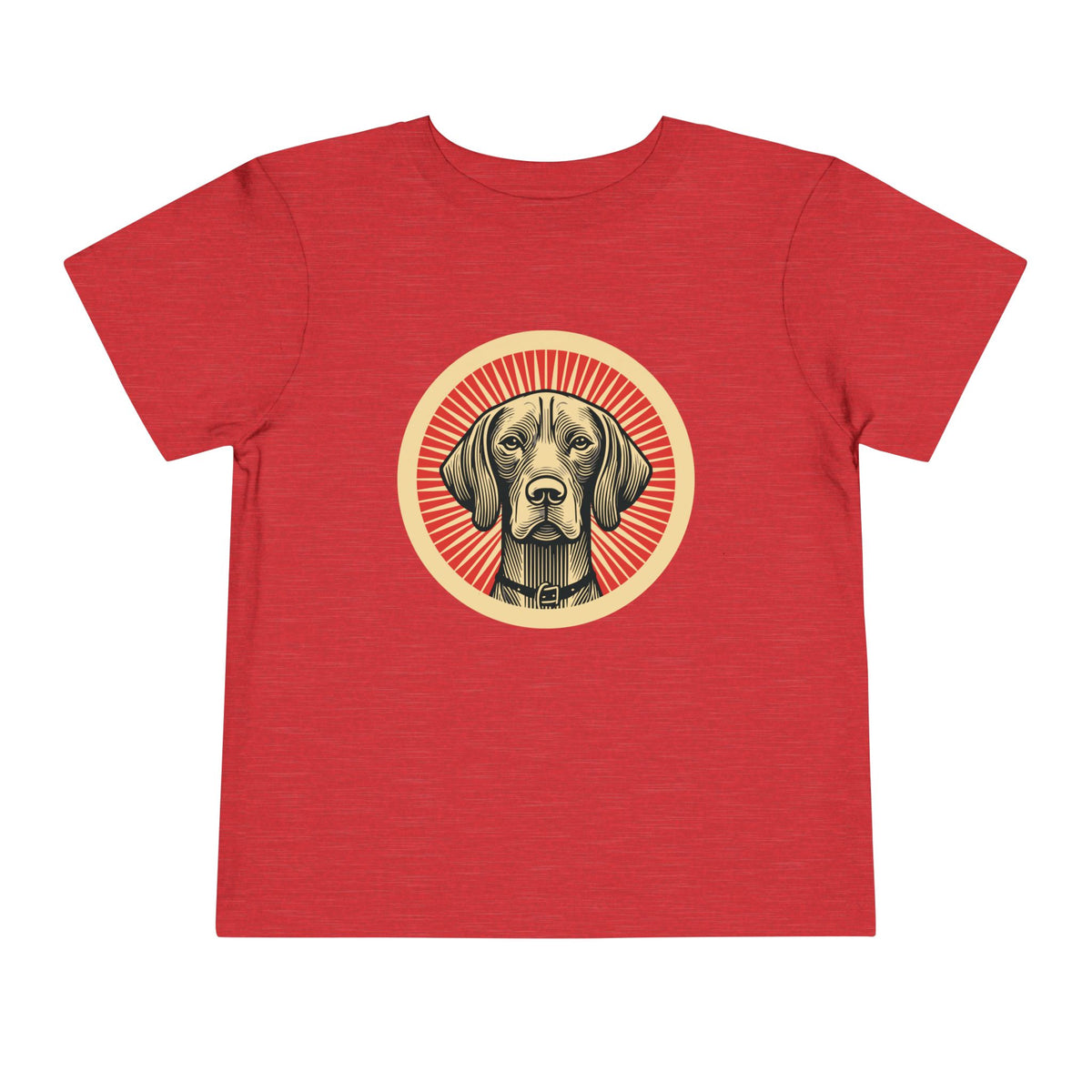 Vizsla Toddler Tee — Heather Red