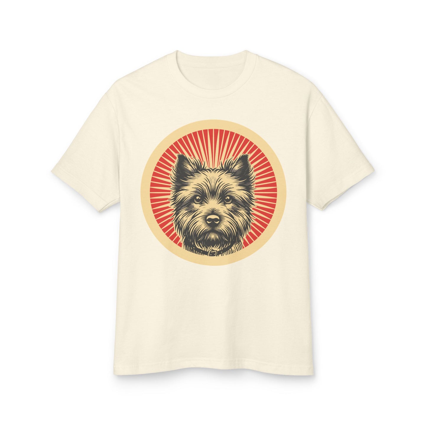 Cairn Terrier Heavyweight Cotton T-Shirt for Adults