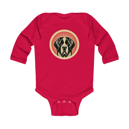 Saint Bernard Long Sleeve Bodysuit for Infants