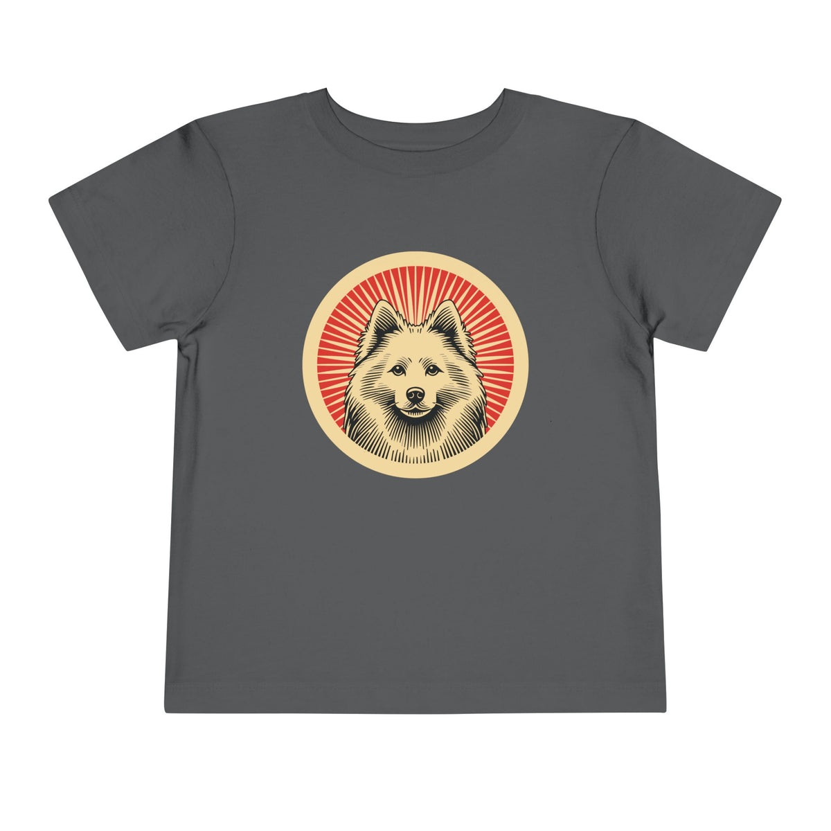 American Eskimo Dog Toddler Tee — Asphalt