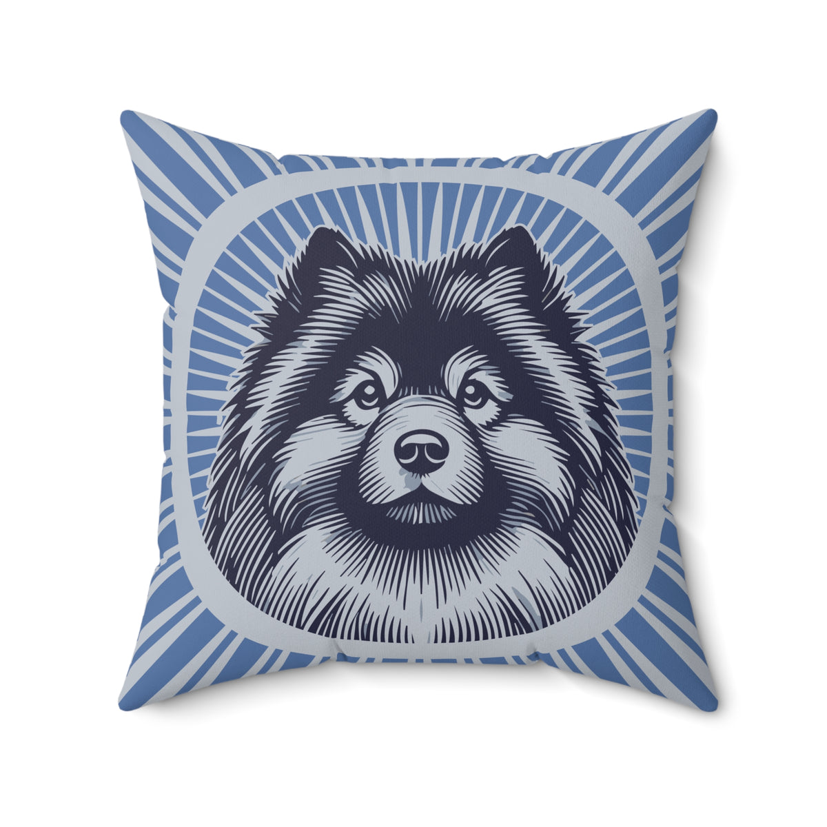 Keeshond Pillow — 20" × 20"