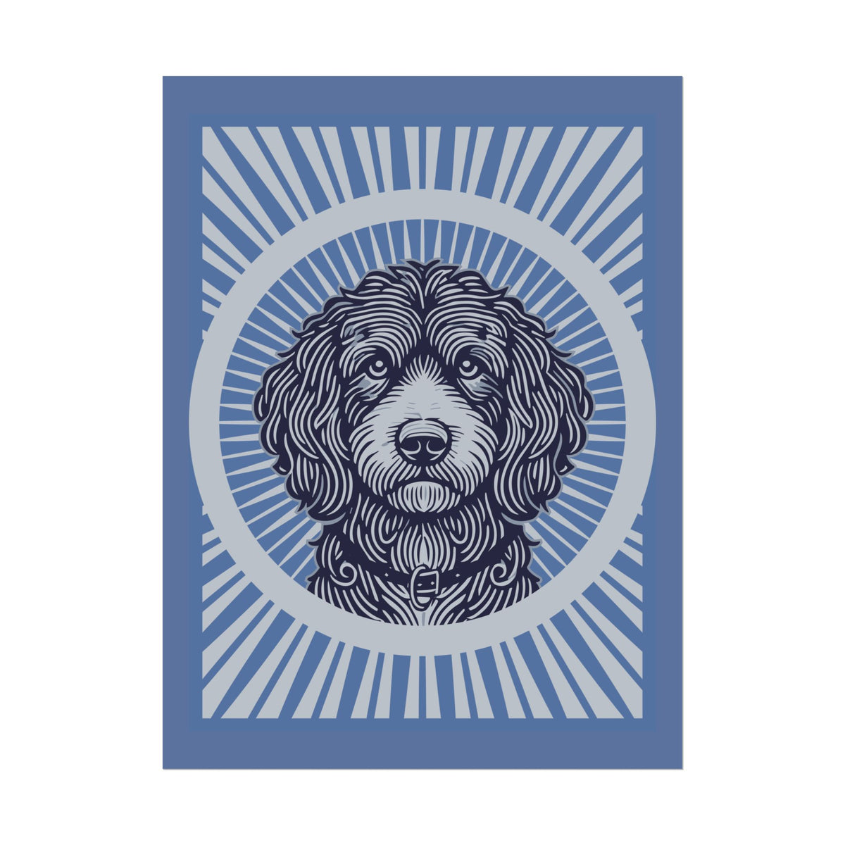Aussiedoodle Art Print — 24" x 32" (Vertical)