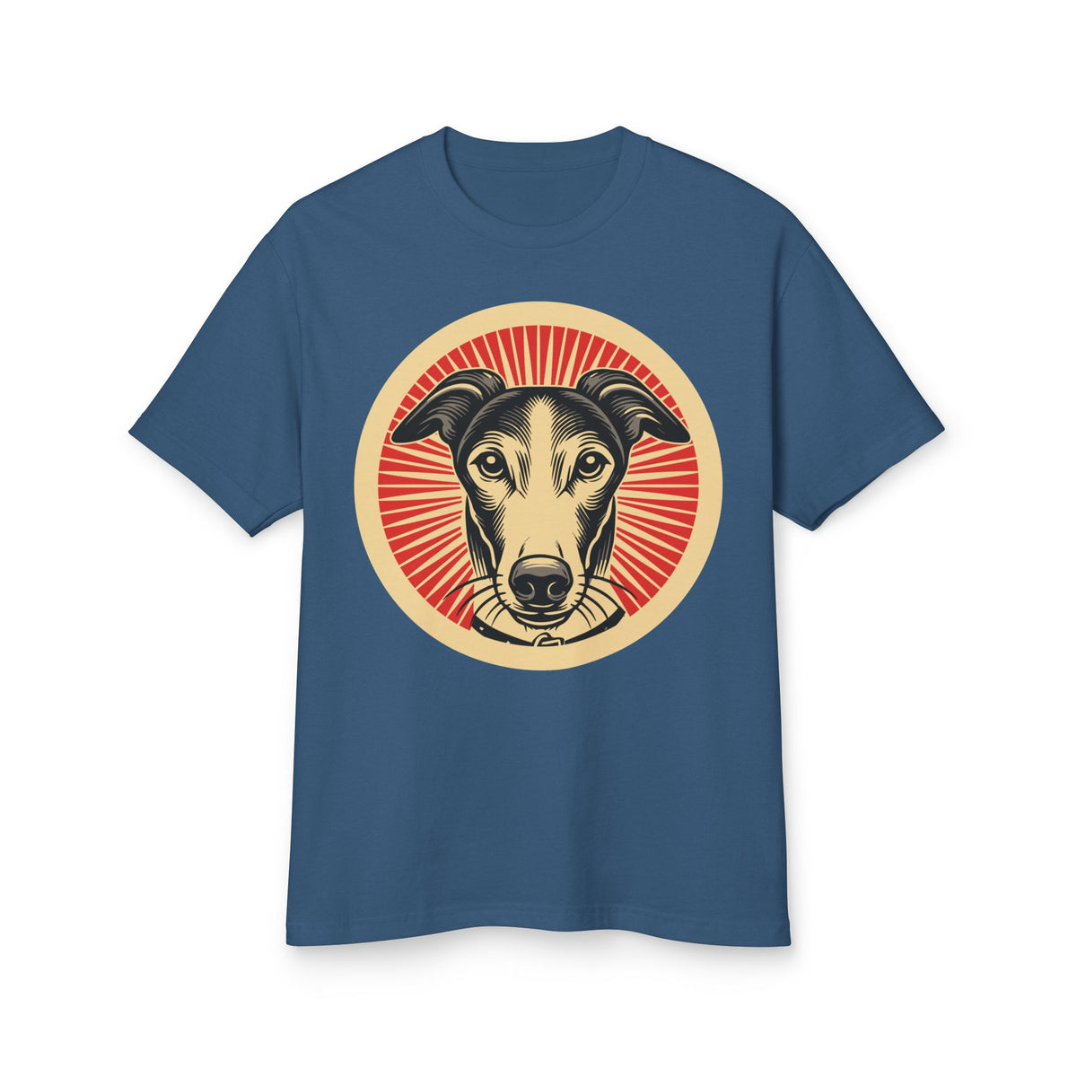 Greyhound Heavyweight Tee — Faded Navy