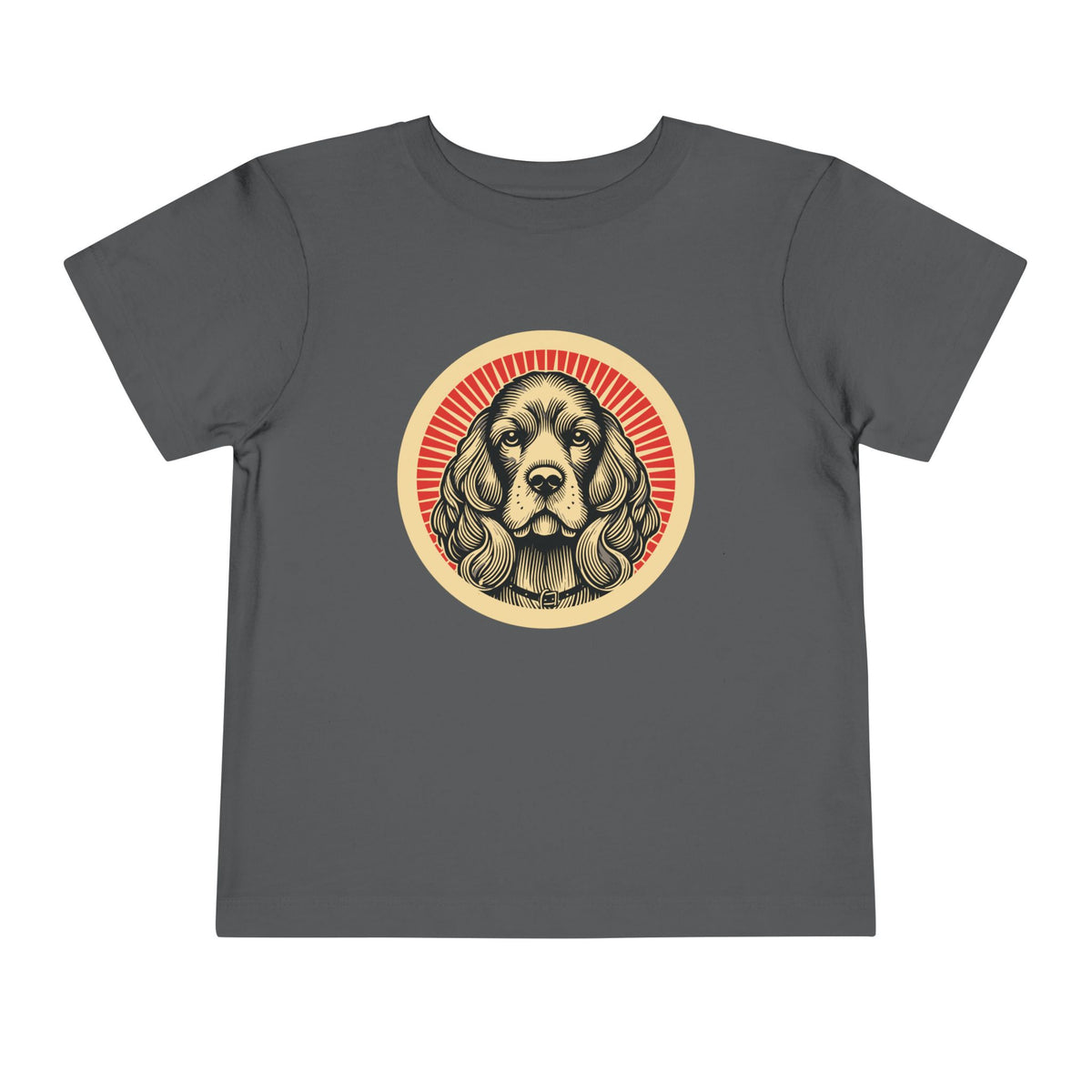 Cavalier King Charles Spaniel Toddler Tee — Asphalt