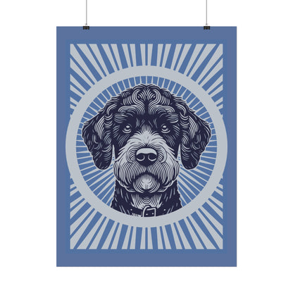 Boxerdoodle Art Print