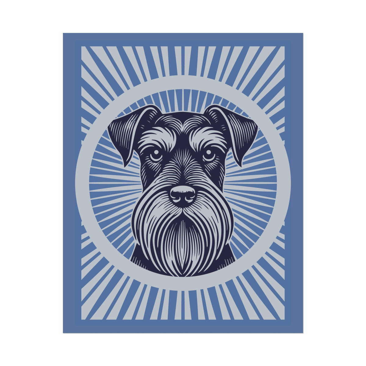 Standard Schnauzer Art Print — 16" x 20" (Vertical)