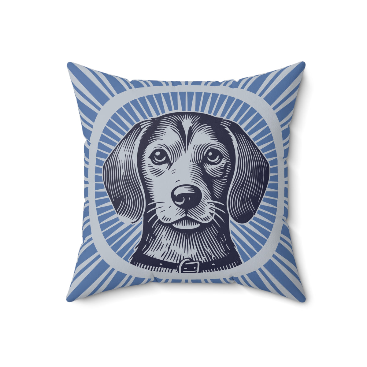 Beaglier Pillow — 18" × 18"