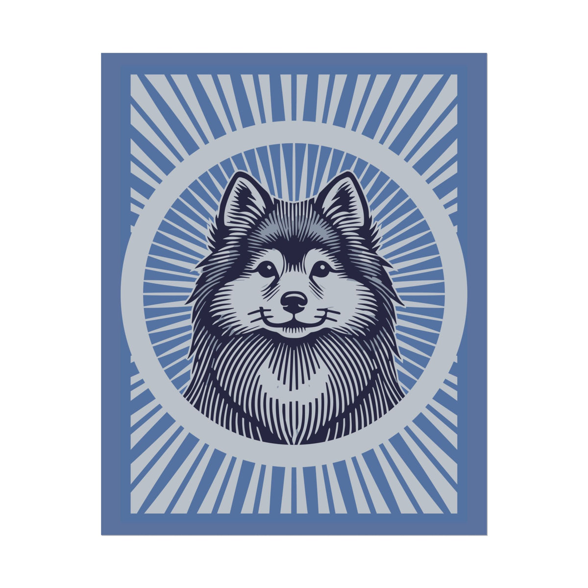 Finnish Spitz Art Print — 16" x 20" (Vertical)