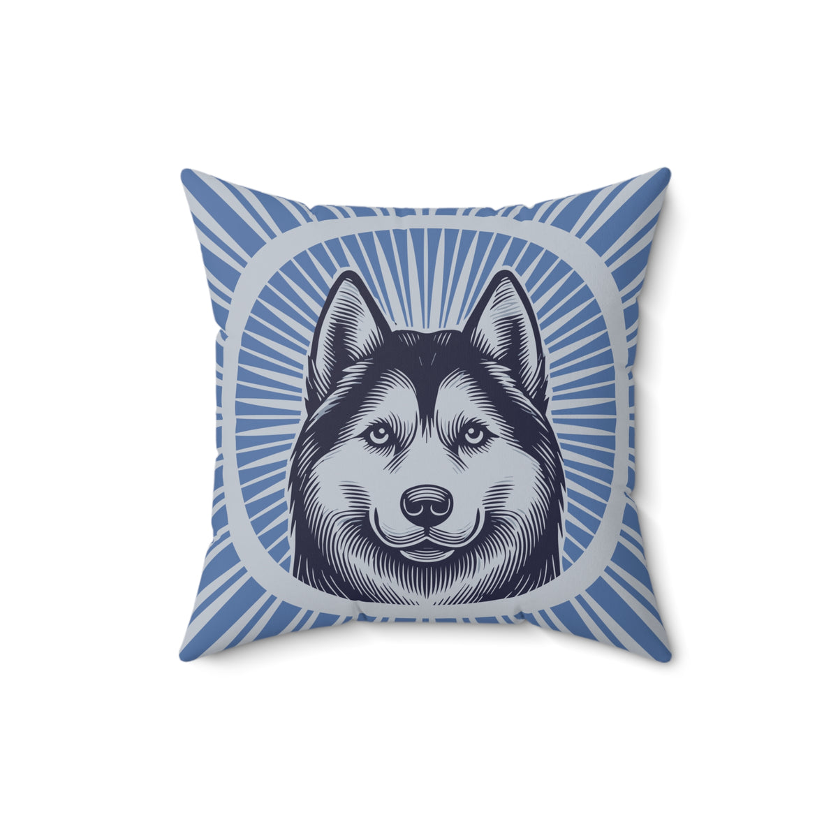 Siberian Husky Pillow — 16" × 16"