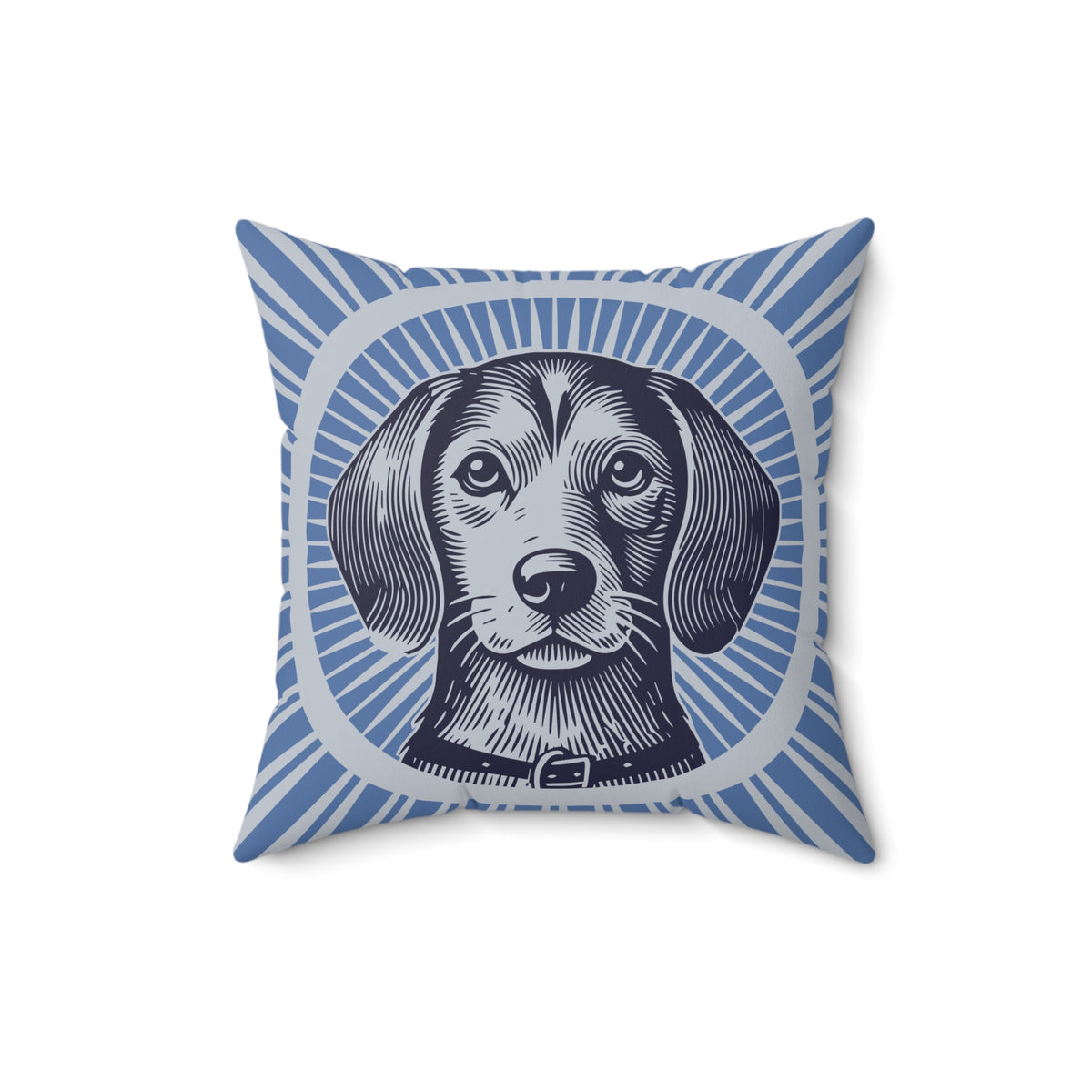 Beaglier Pillow — 16" × 16"