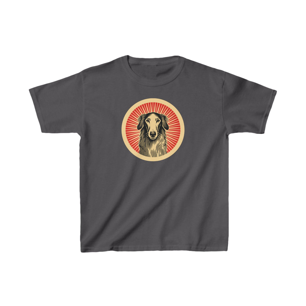 Borzoi Kids Tee — Charcoal