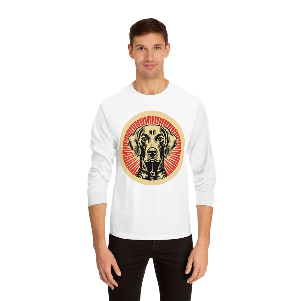 Weimaraner Long Sleeve Tee — view 3