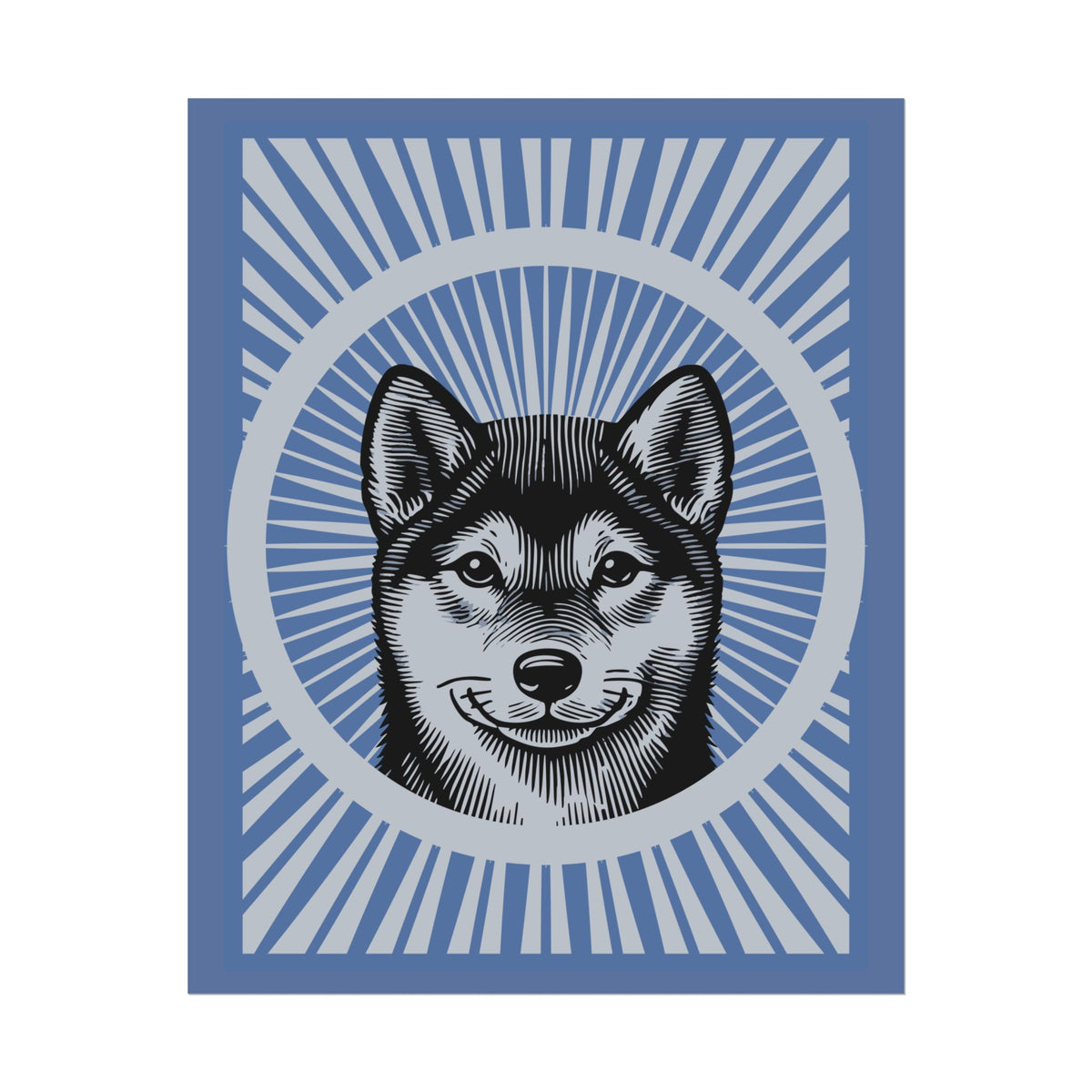 Shiba Inu Art Print — 16" x 20" (Vertical)