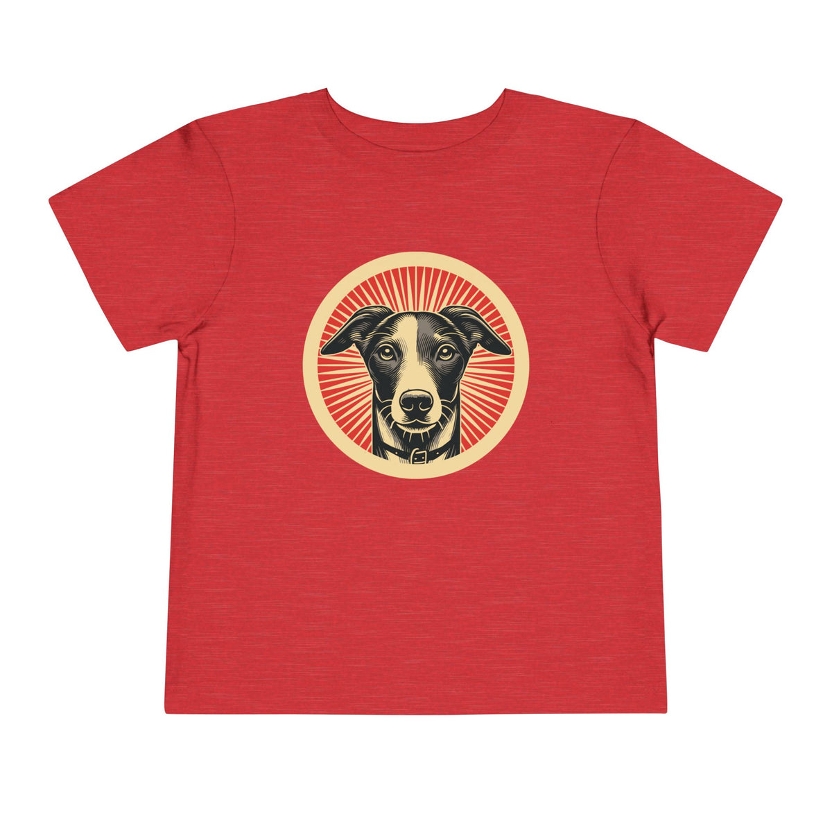 Whippet Toddler Tee — Heather Red