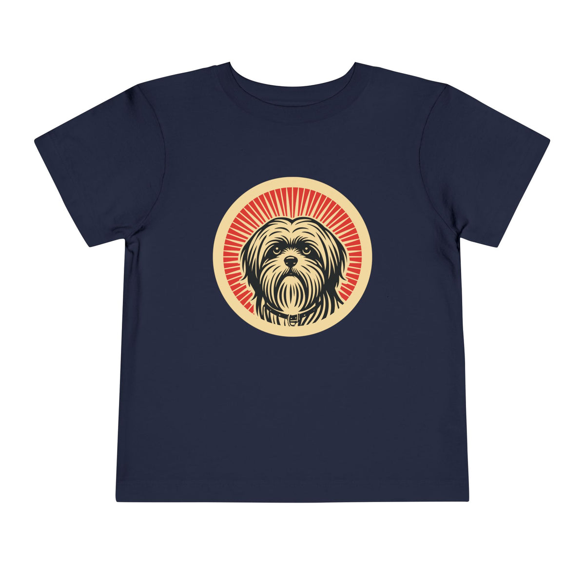 Lhasa Apso Toddler Tee — Navy