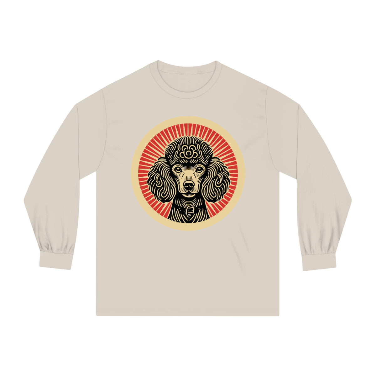 Poodle Long Sleeve Tee — Sand