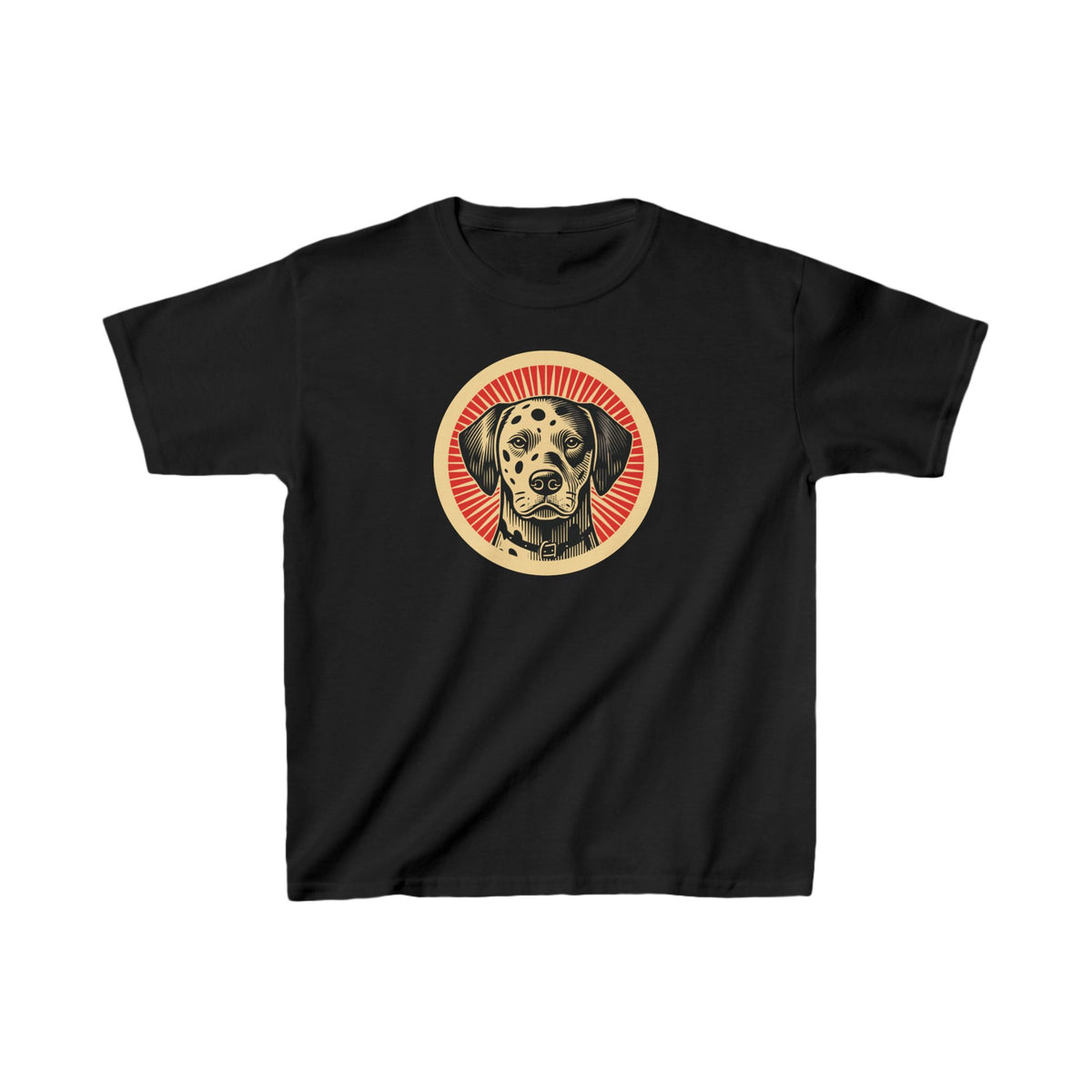 Dalmatian Kids Tee — Black