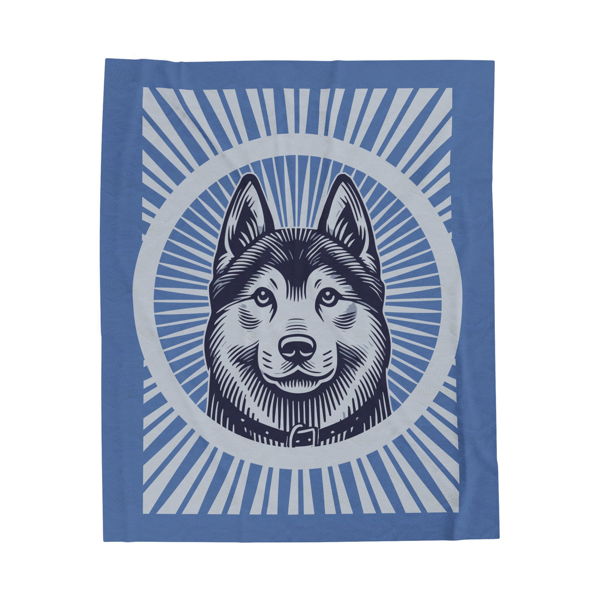 Norwegian Elkhound Blanket — 50" × 60"