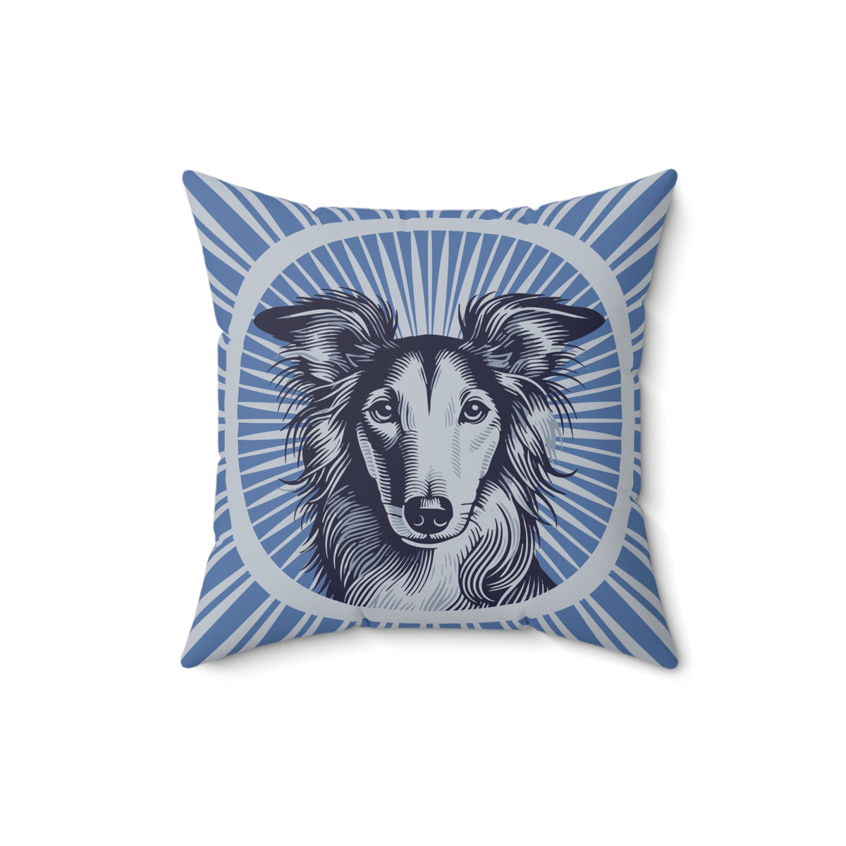 Silken Windhound Pillow — 16" × 16"