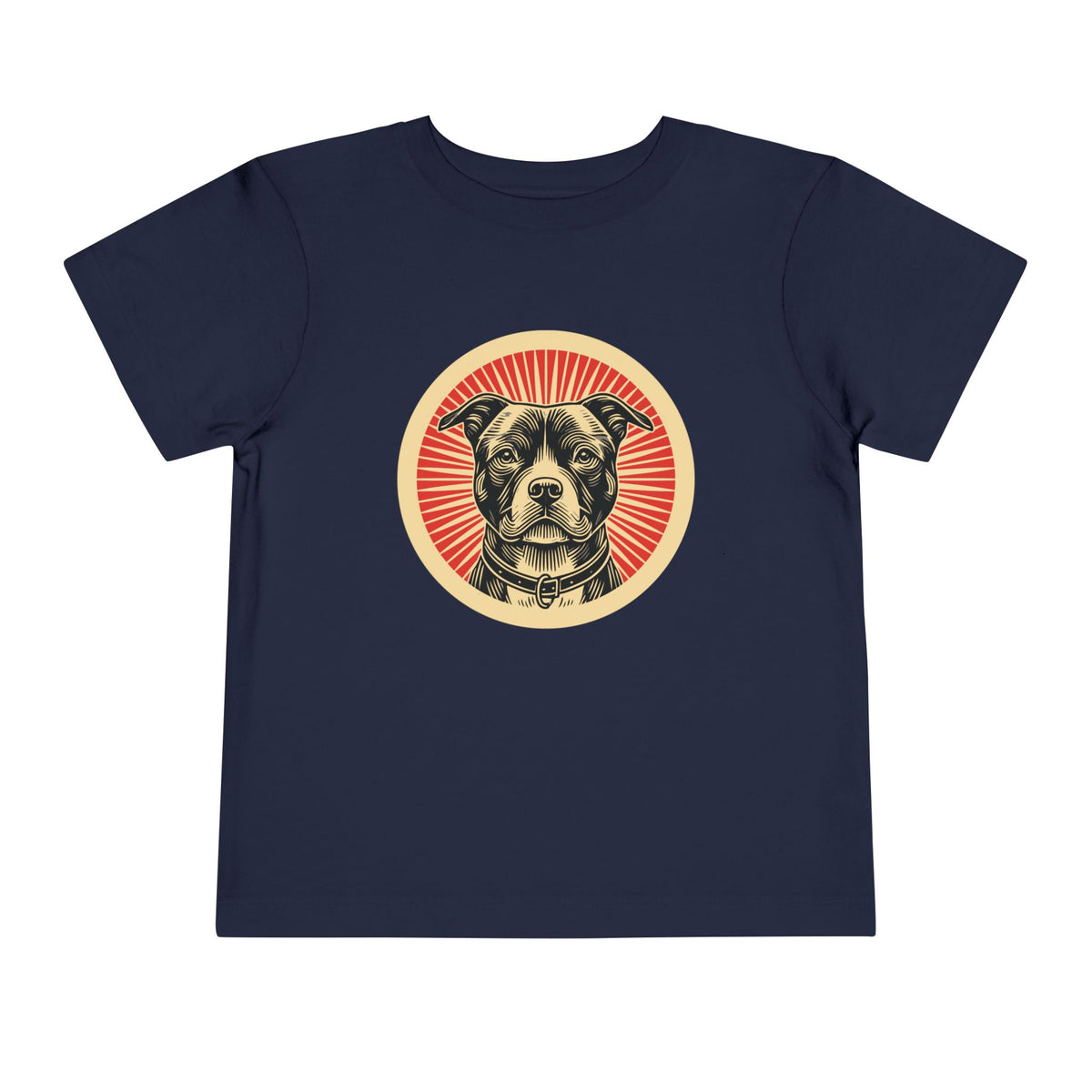 American Staffordshire Terrier Toddler Tee — Navy