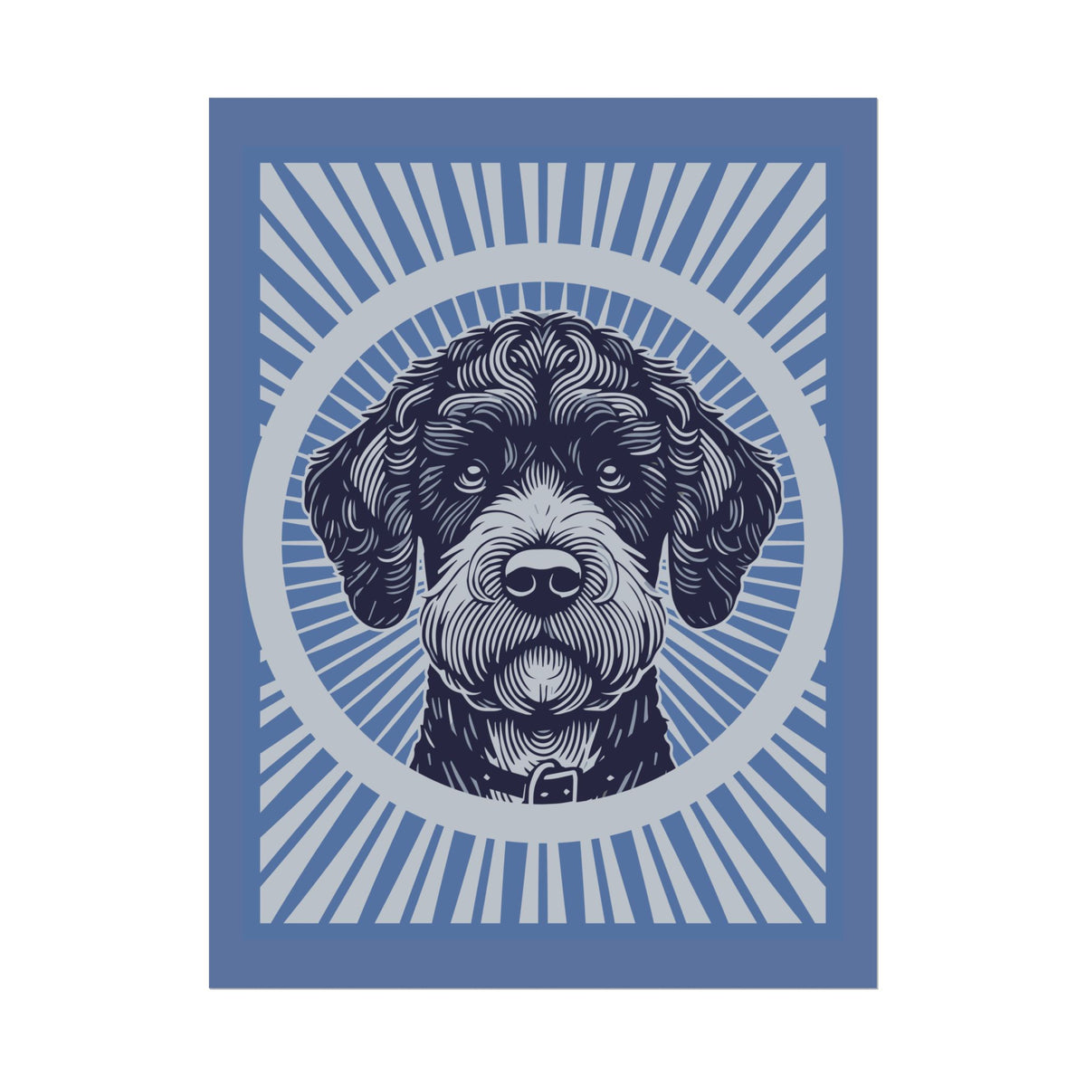 Boxerdoodle Art Print — 24" x 32" (Vertical)