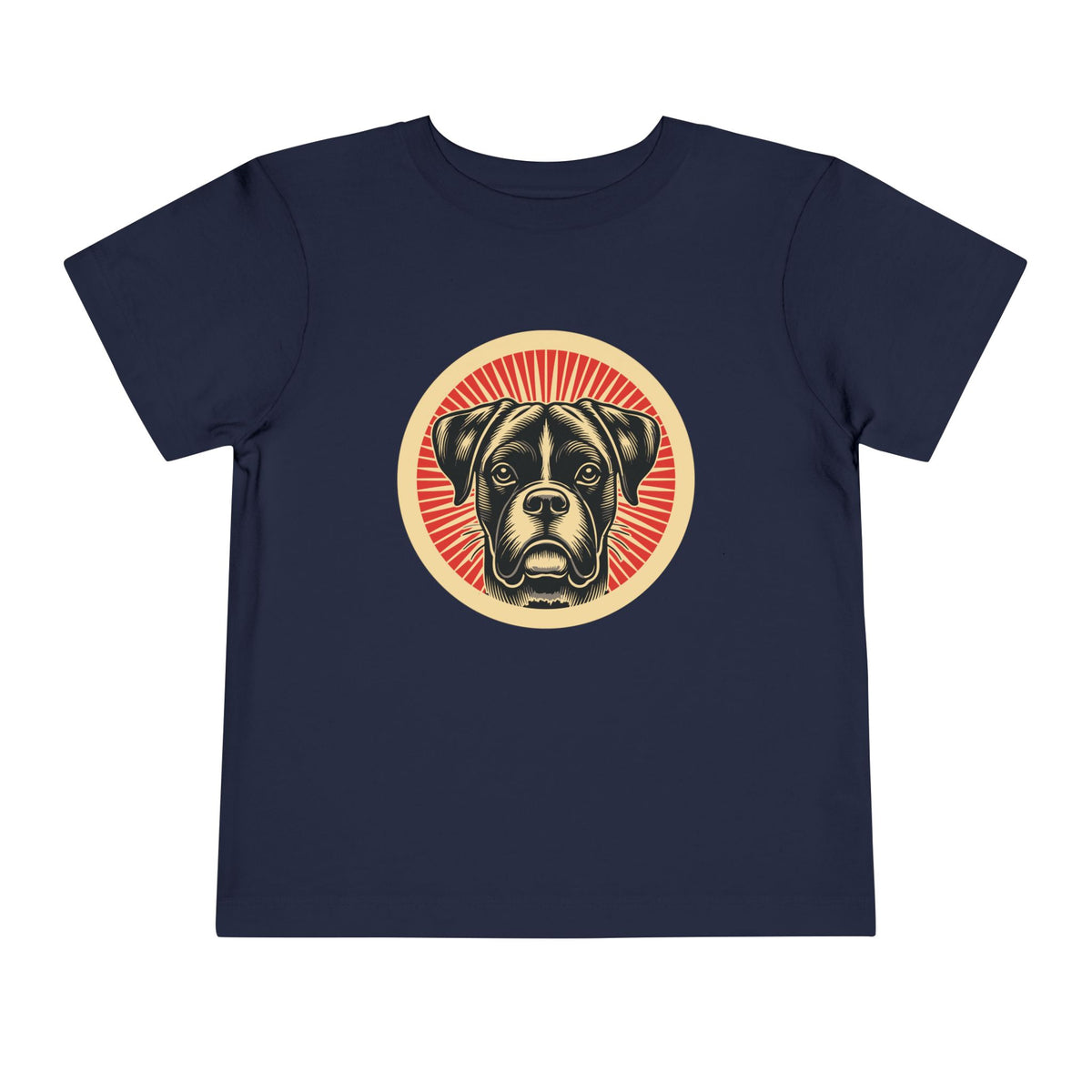 Boxer Toddler Tee — Navy