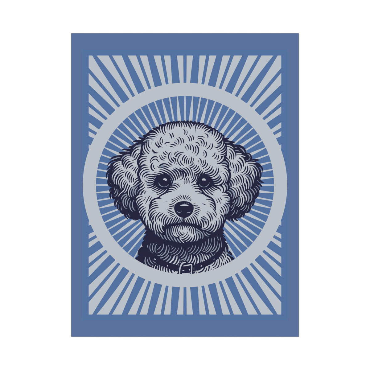 Bichon Frise Art Print — 18″ x 24″ (Vertical)