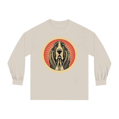 Basset Hound Long Sleeve Tee for Adults