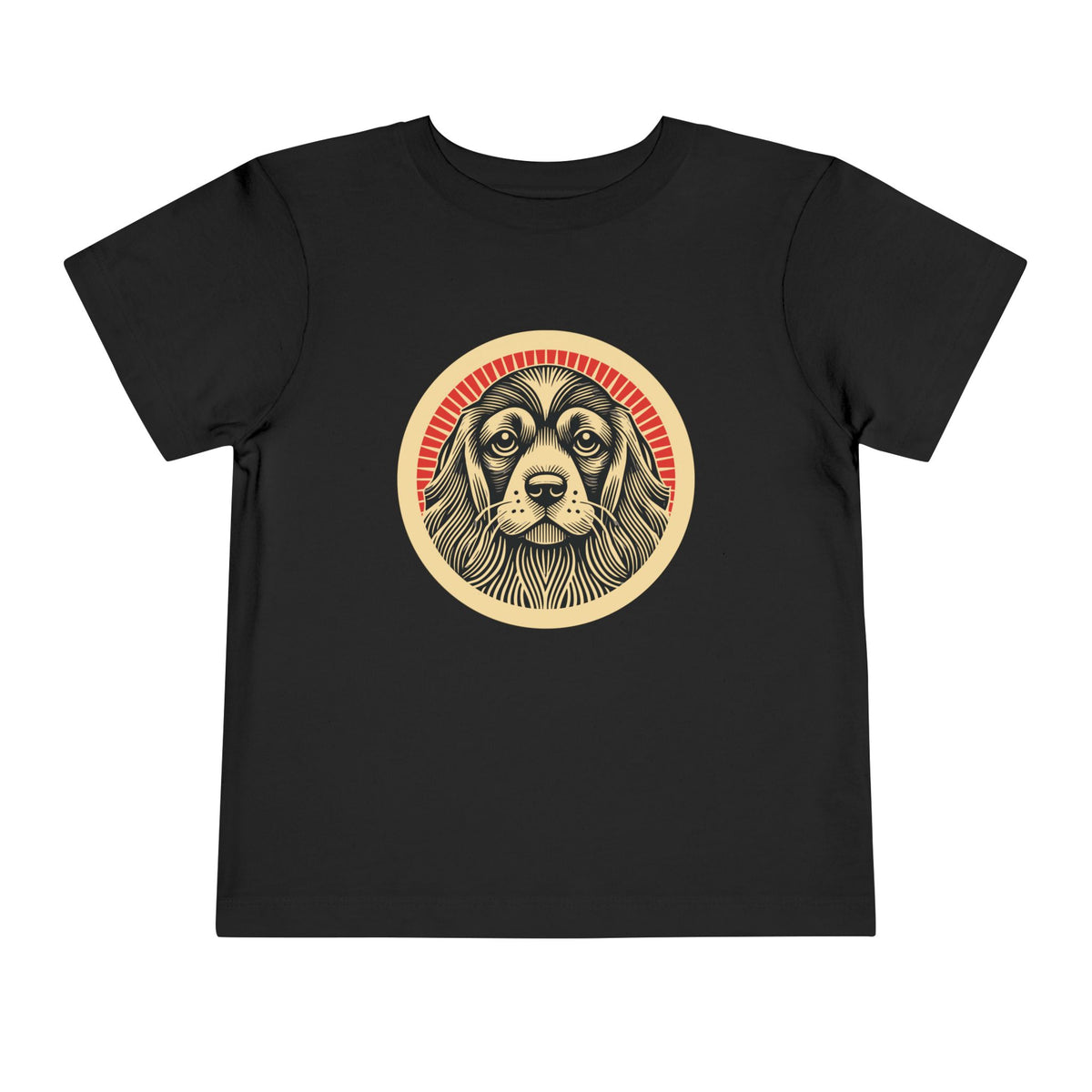 Cocker Spaniel Toddler Tee — Black