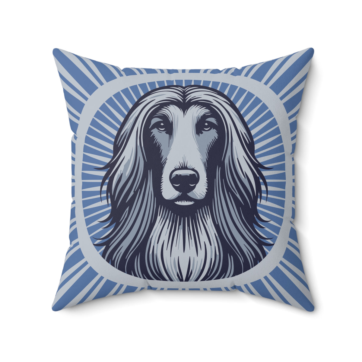 Afghan Hound Pillow — 20" × 20"