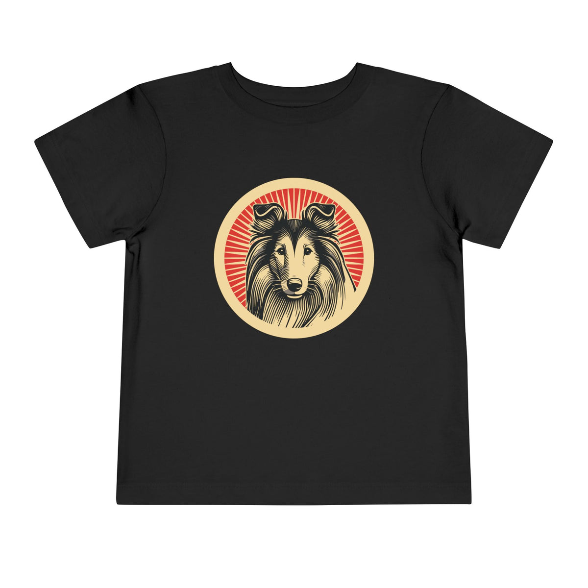 Collie Toddler Tee — Black