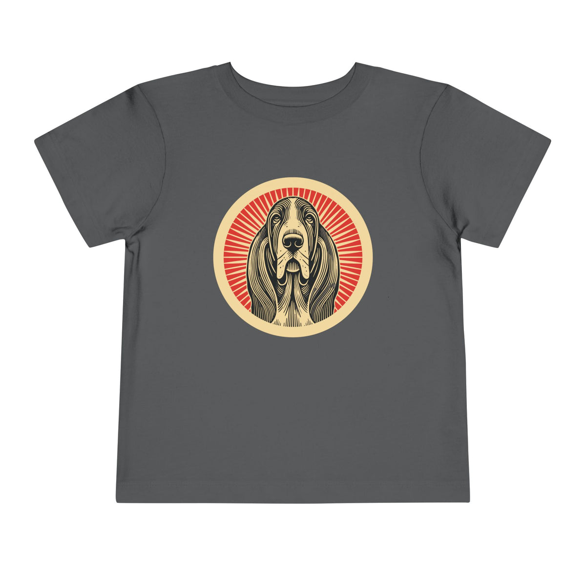 Basset Hound Toddler Tee — Asphalt