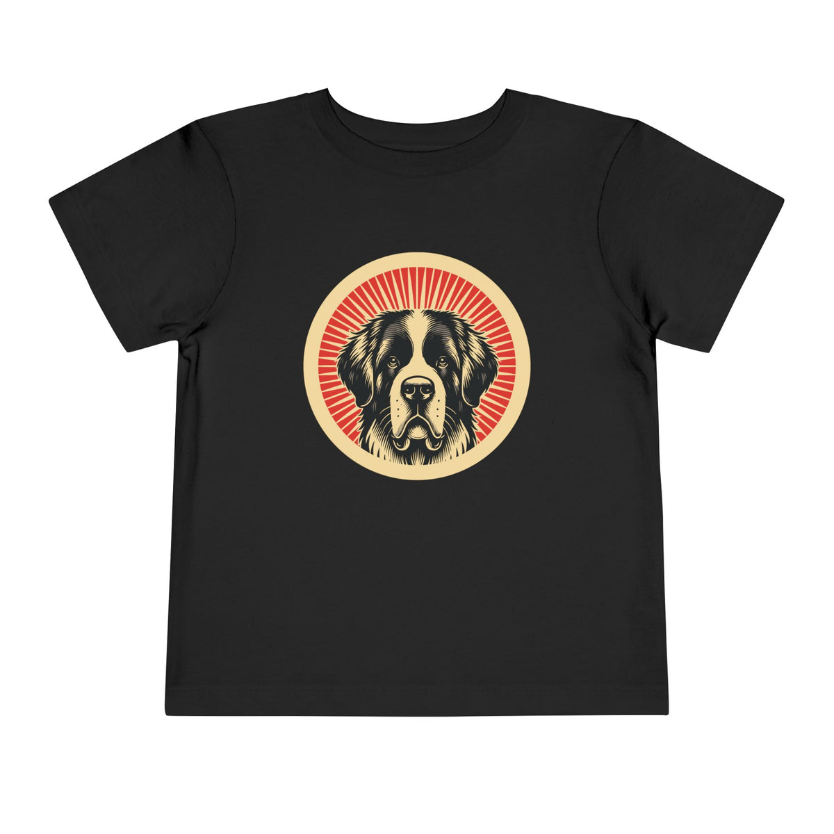 Saint Bernard Toddler Tee — Black