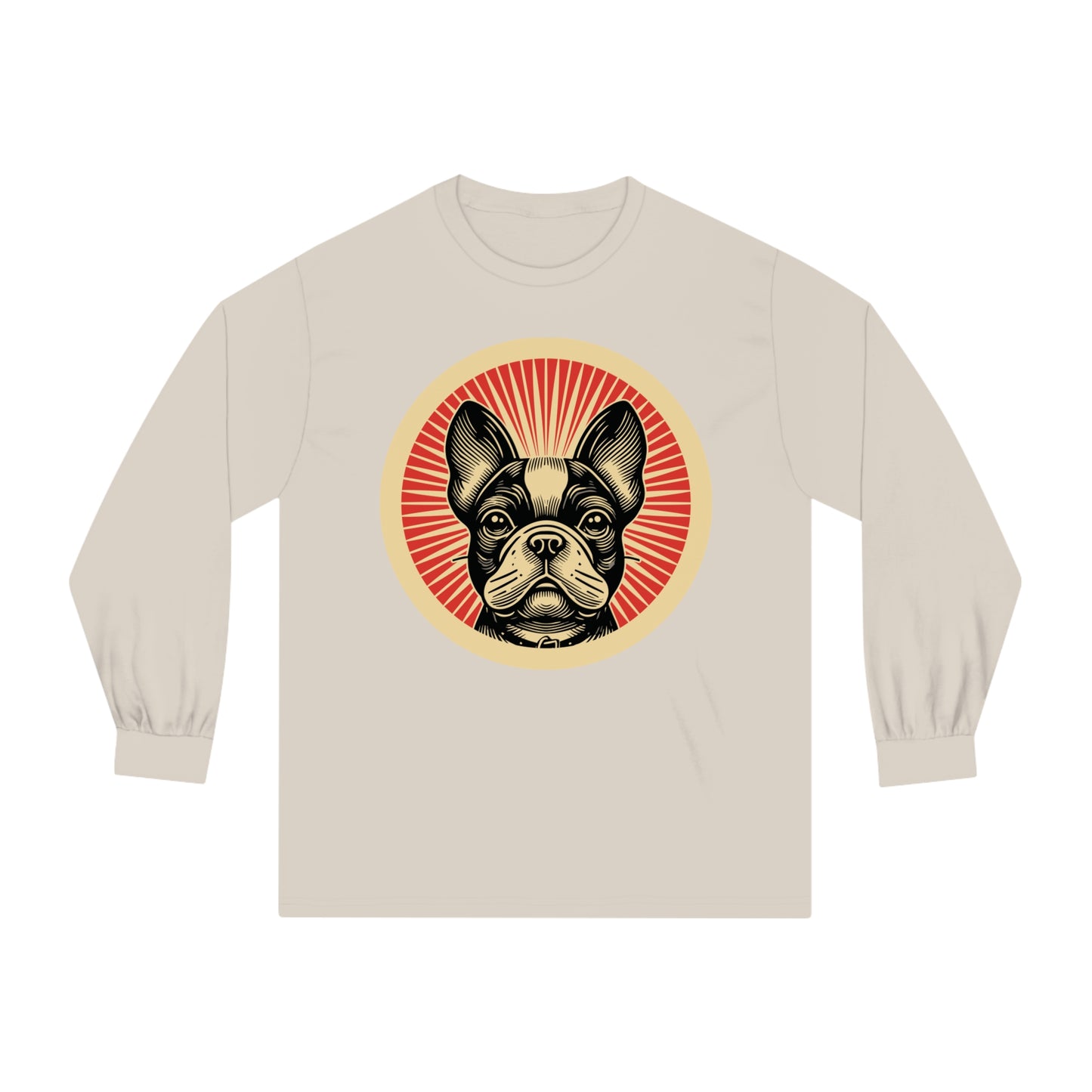 French Bulldog Long Sleeve Tee for Adults