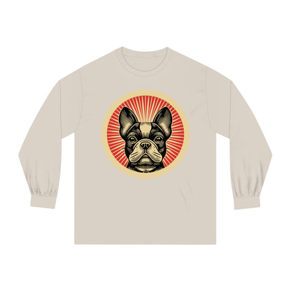 French Bulldog Long Sleeve Tee for Adults