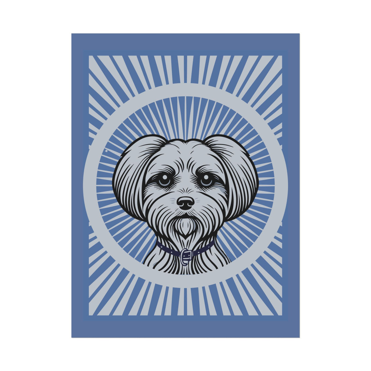 Maltese Art Print — 18″ x 24″ (Vertical)
