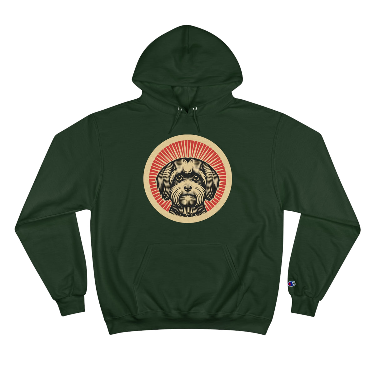 Havanese Champion Hoodie — Dark Green