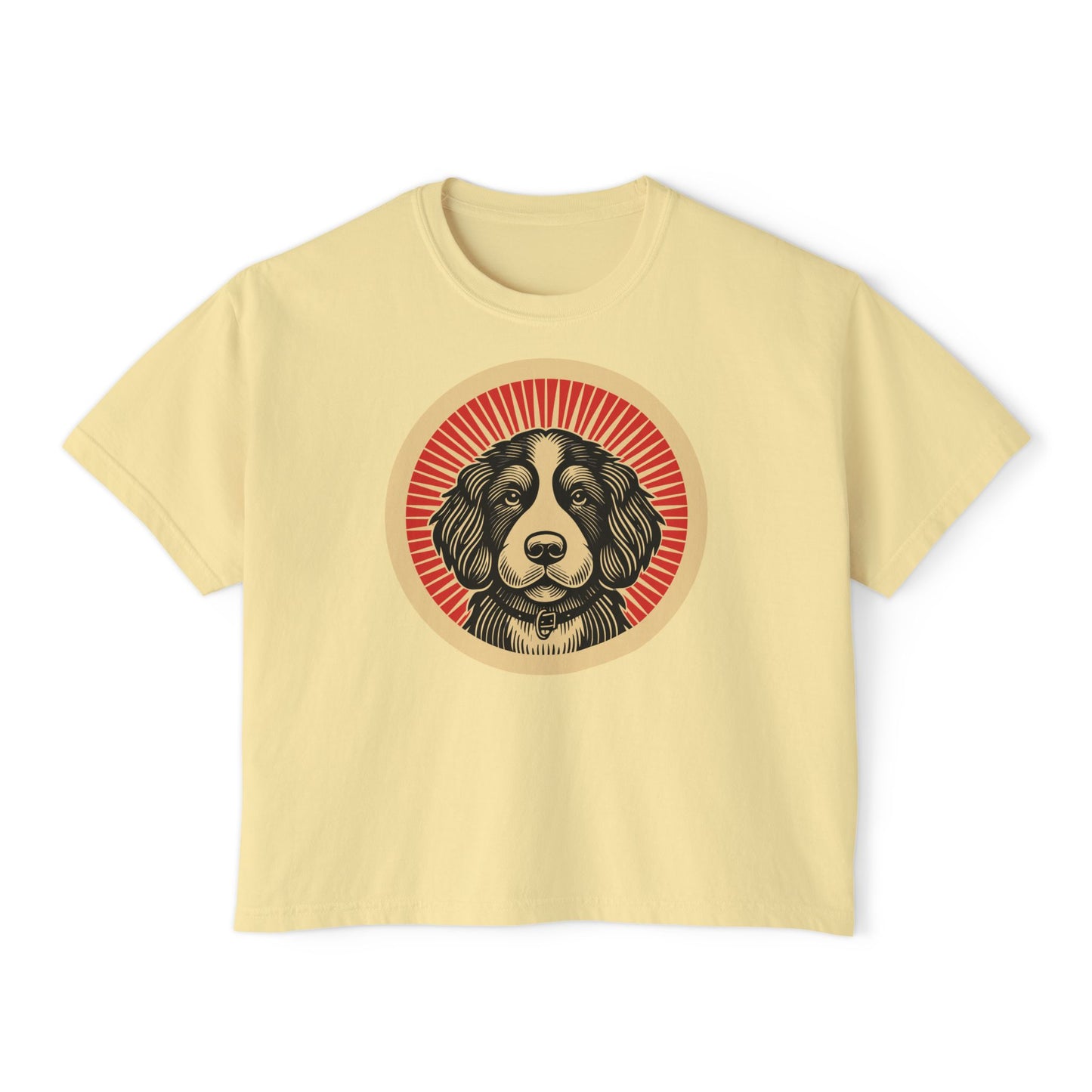 Bernedoodle Boxy Tee for Women