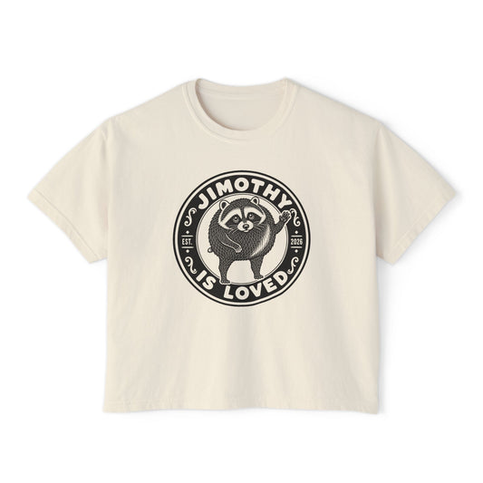 Jimothy the Round Raccoon Boxy Tee