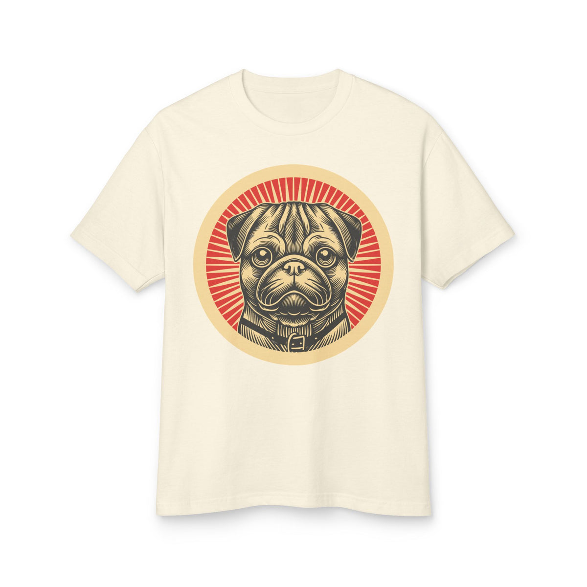 Pug Heavyweight Tee — Faded Cream